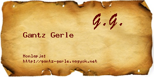 Gantz Gerle névjegykártya
